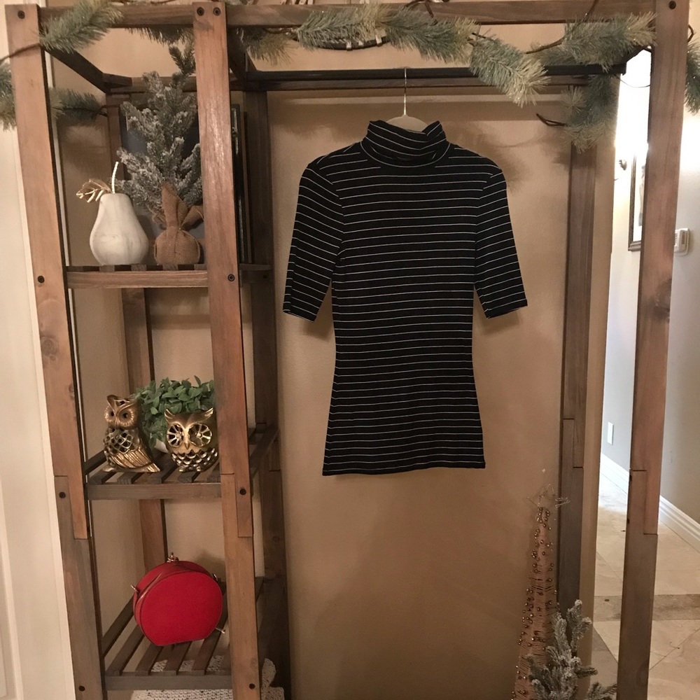 Basic Stripped Turtleneck